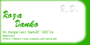 roza danko business card