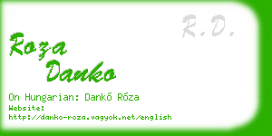 roza danko business card
